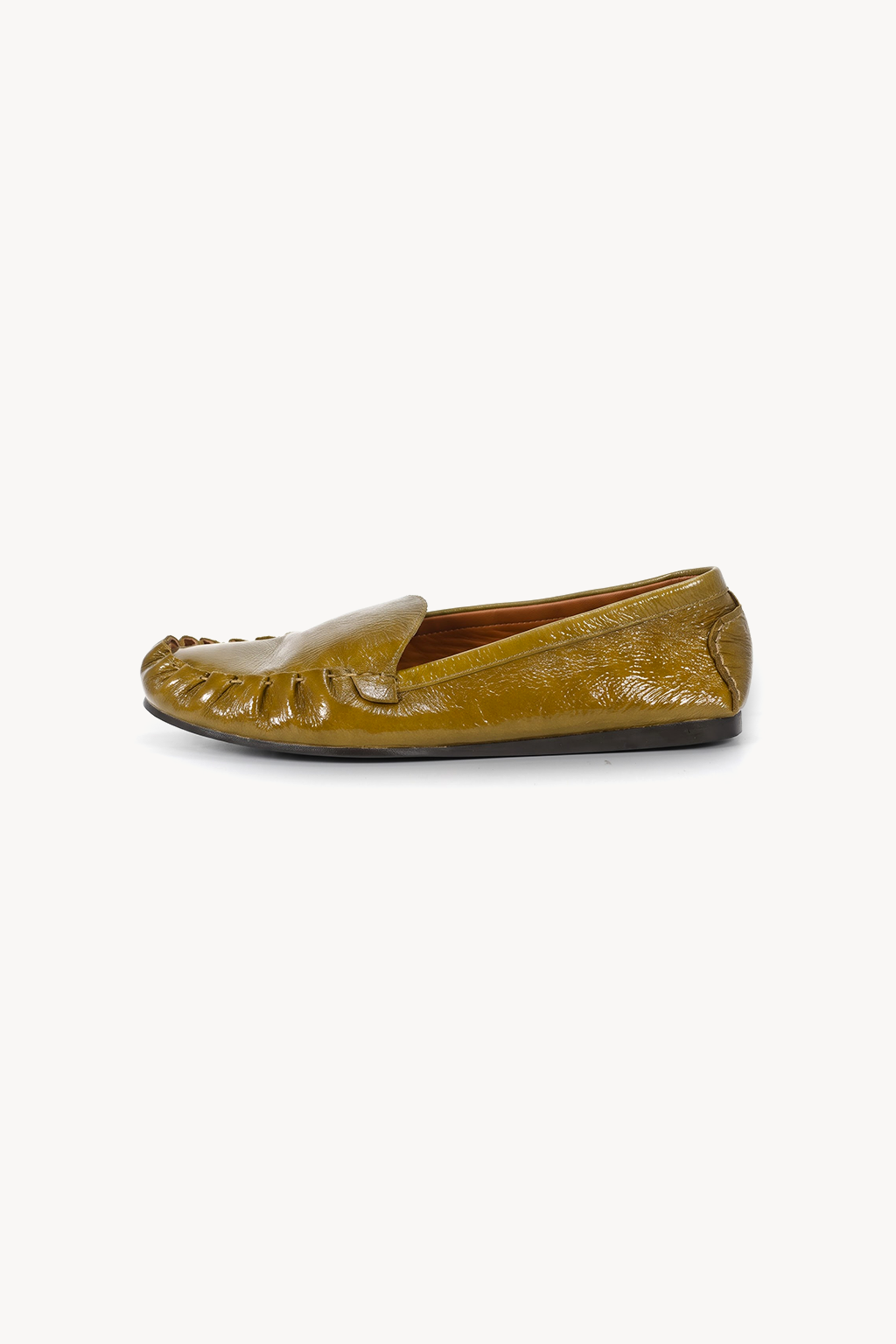 Serafina Ruched Loafer, Green — right