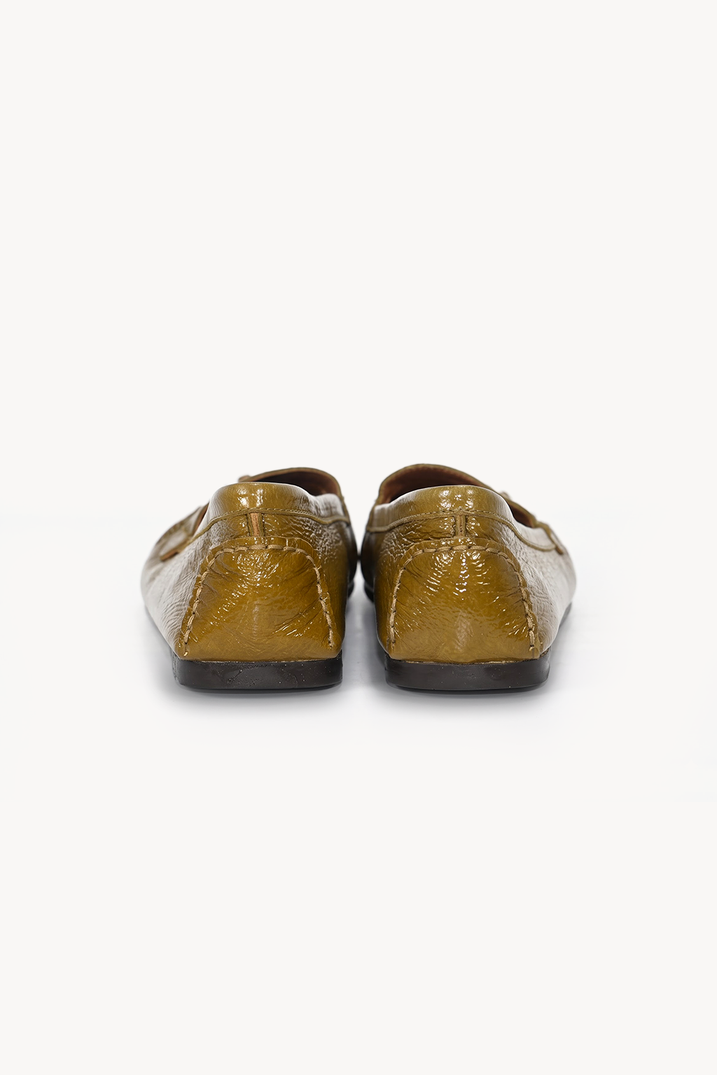 Serafina Ruched Loafer, Green — back