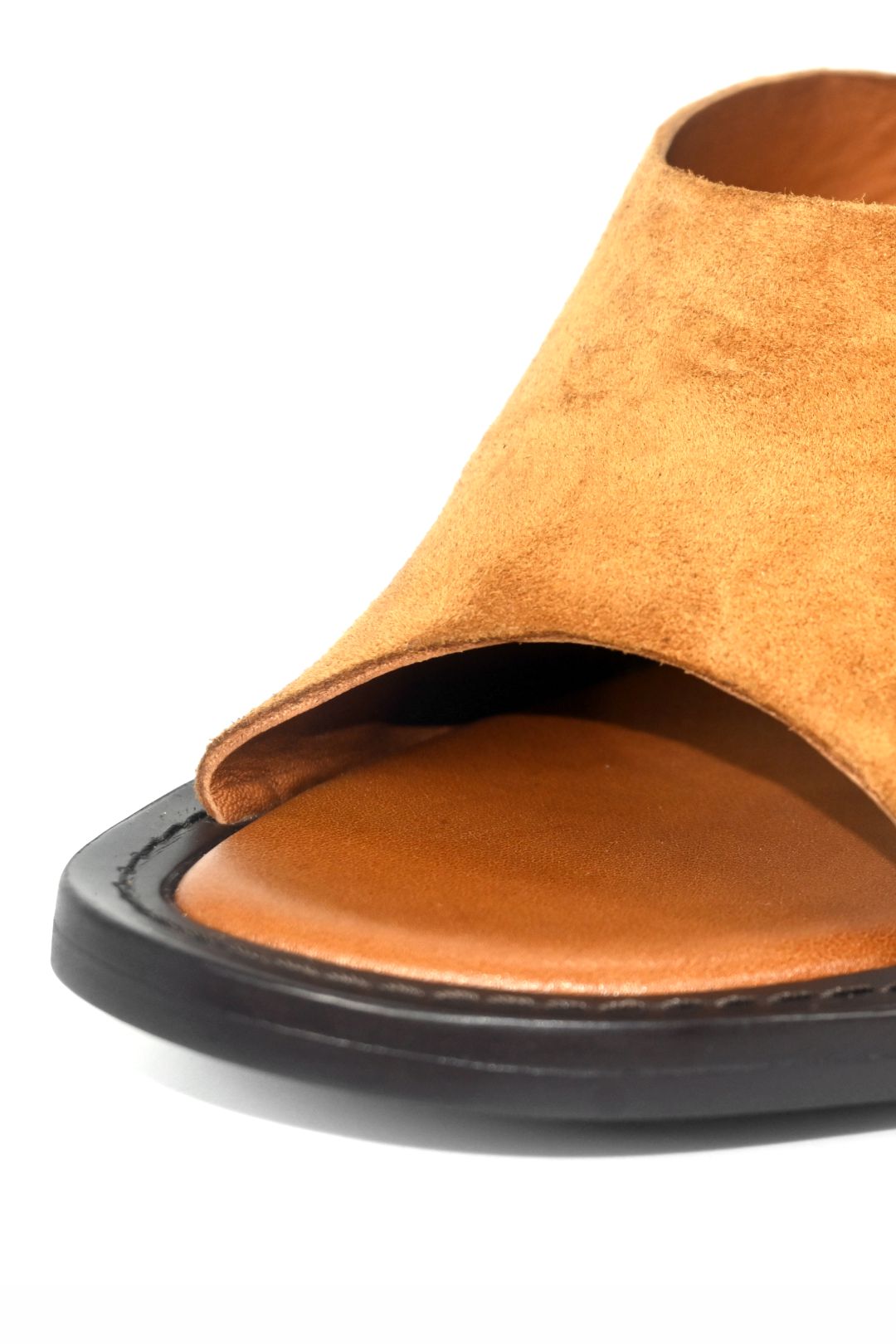 Colonna Mule, Tan — close-up