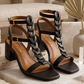 Amaranta Cage Sandal – Black