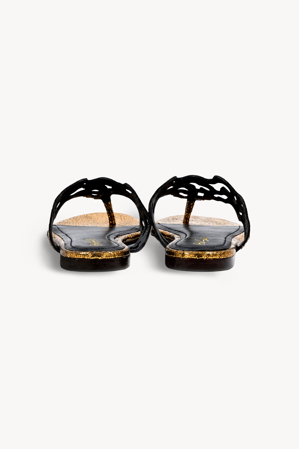 Tresse Slide, Antique Gold — back