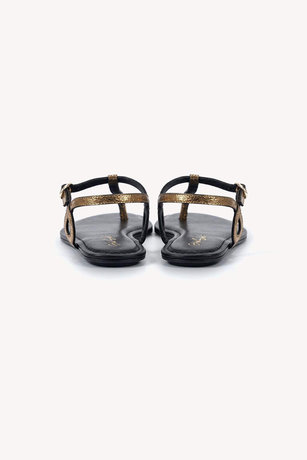 Candor Thong Sandal, Antique Gold — back