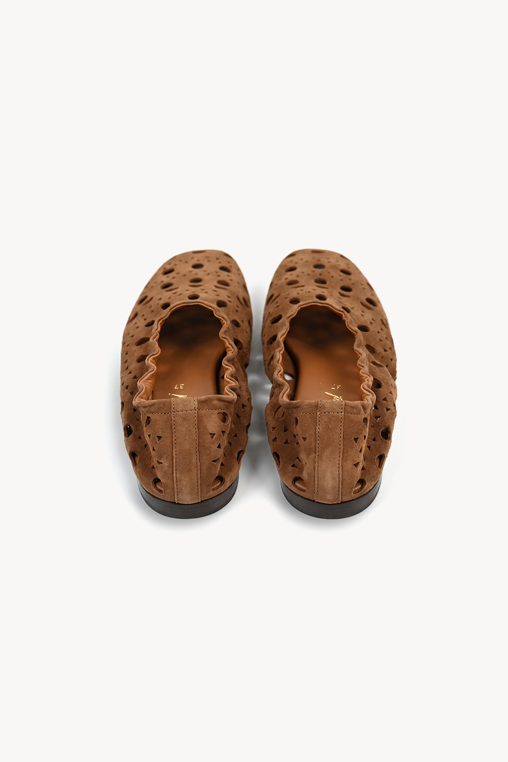 Nomada Perforated Loafer, Tan — back