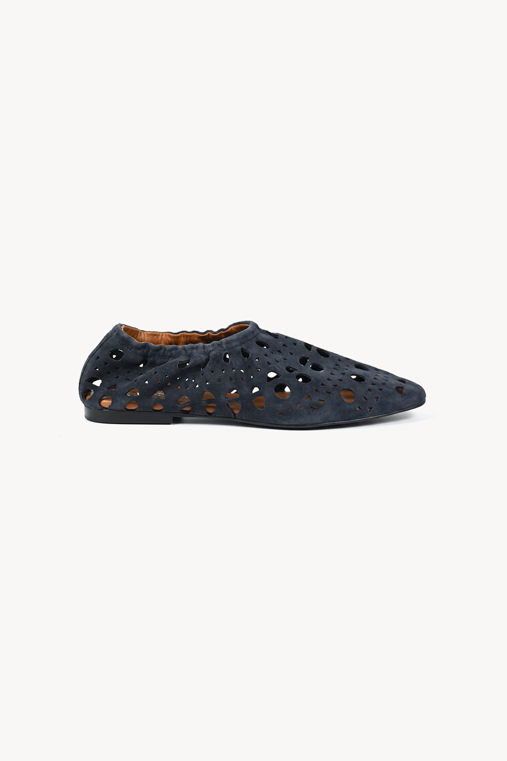 Nomada Perforated Loafer, Navy — left