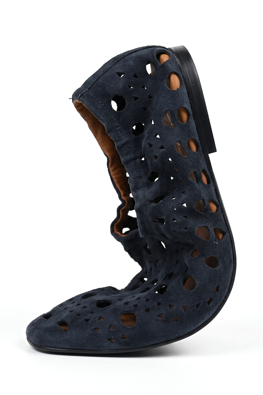Nomada Perforated Loafer, Navy — bend