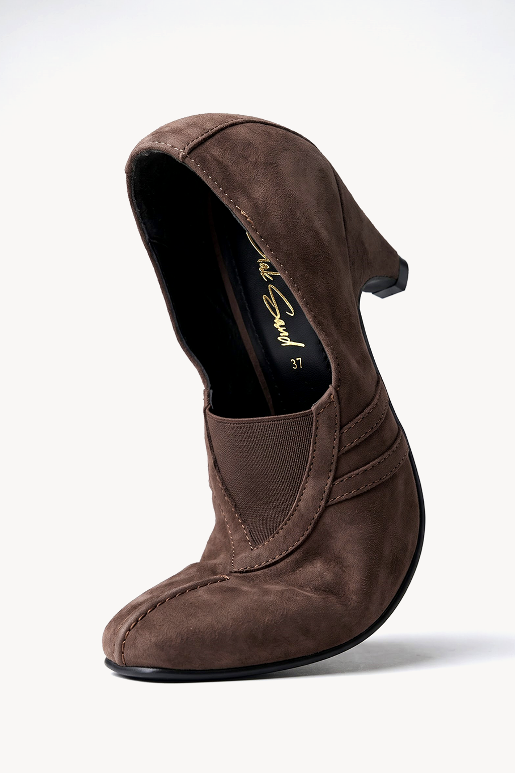 Amara Suede Pump, Brown — bend