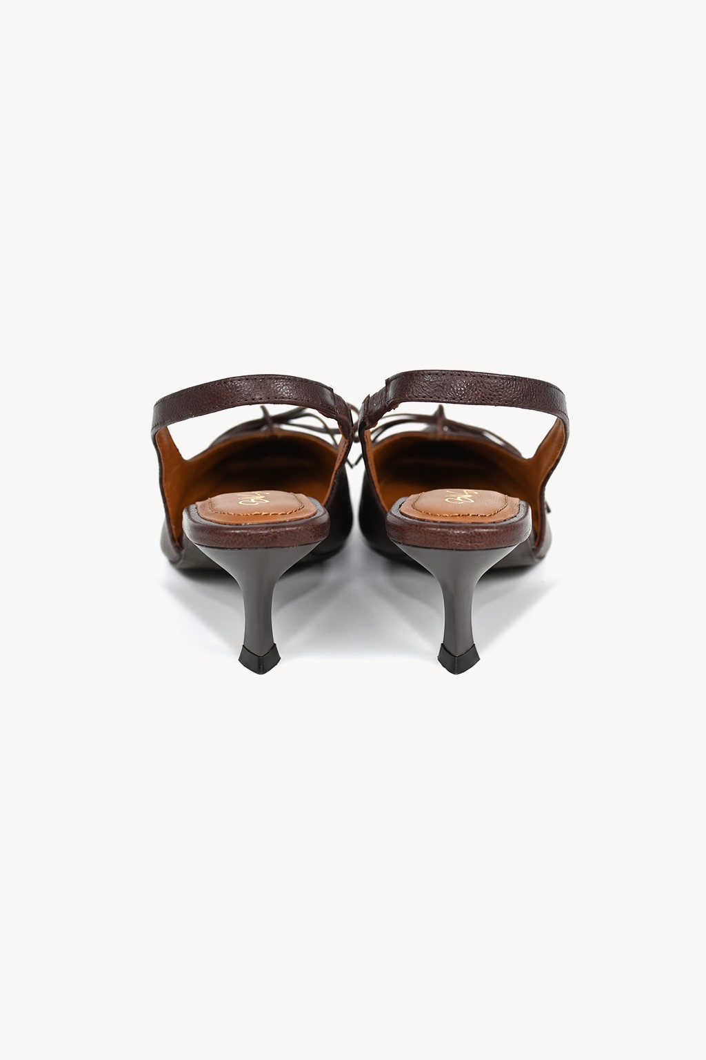 Isadora Bow Slingback, Deep Brown — back