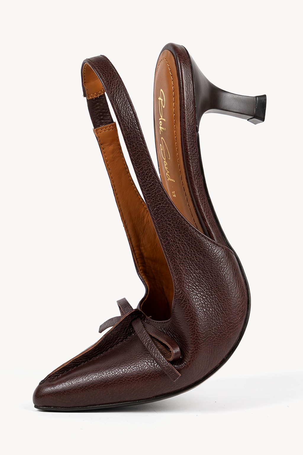 Isadora Bow Slingback, Deep Brown — bend