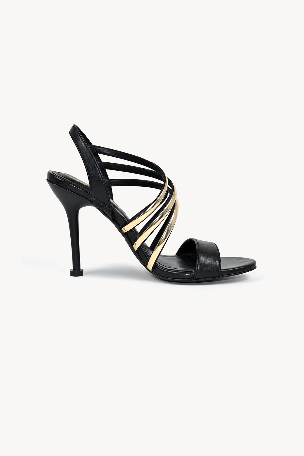 Corsara Cage Sandal, Black — left