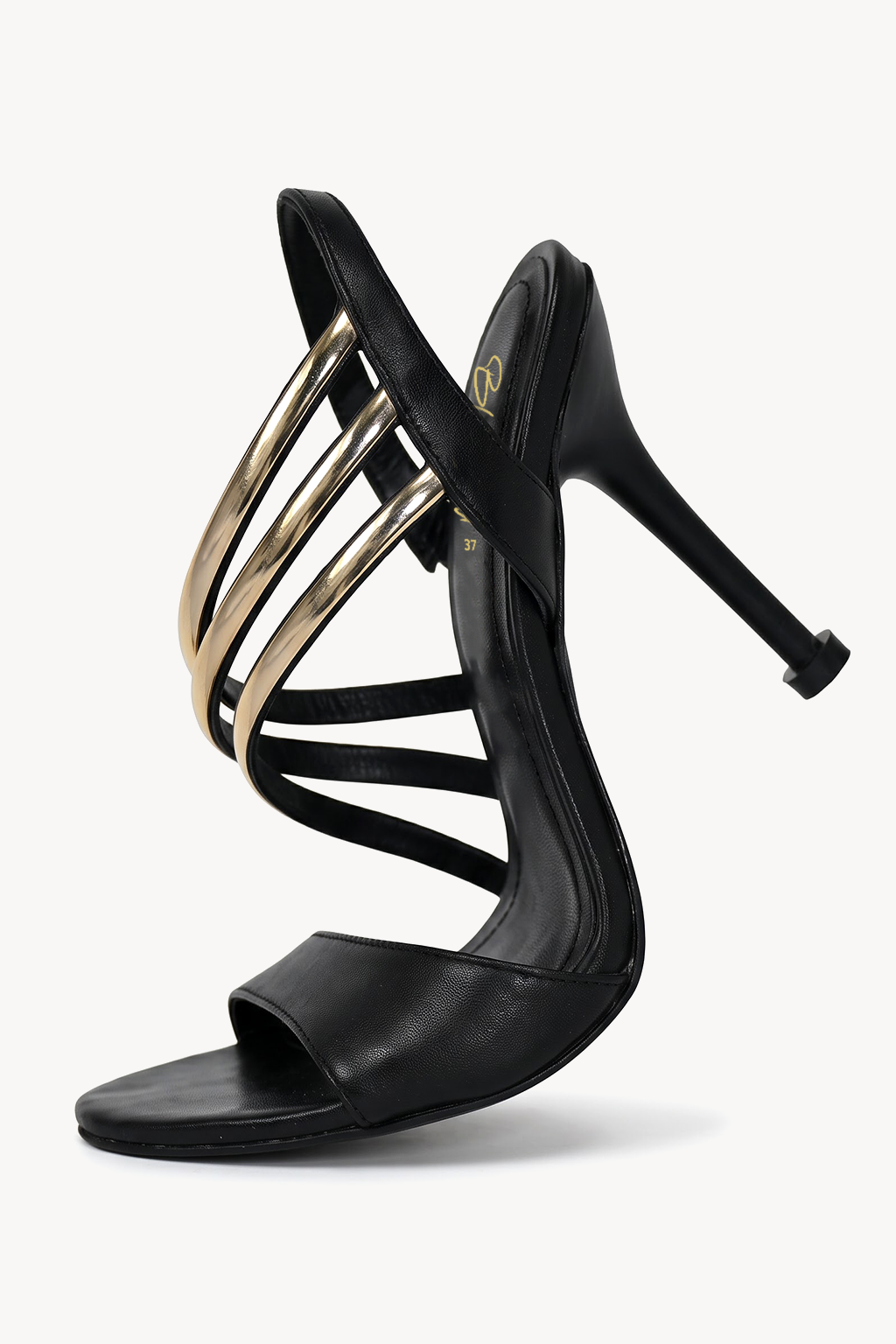 Corsara Cage Sandal, Black — bend