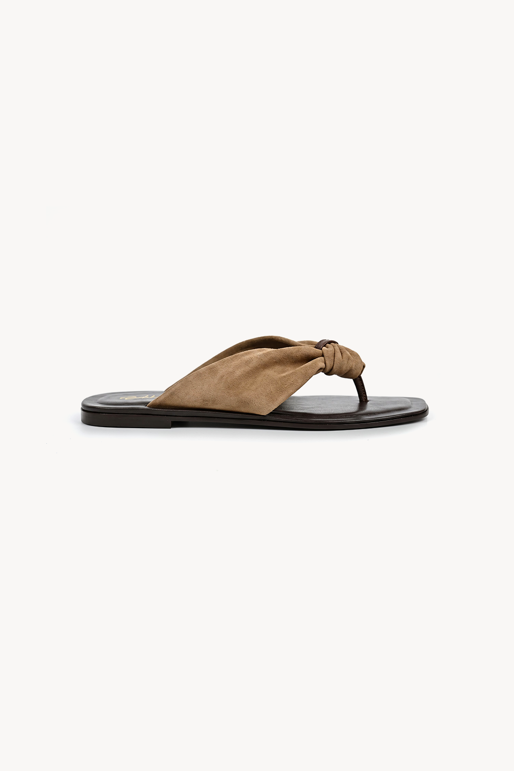 Karina Knot Sandal, Beige — right