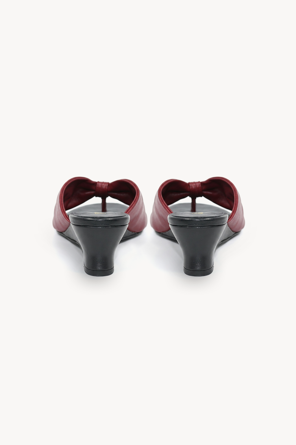 Brielle Knot Mule, Deep Red — back