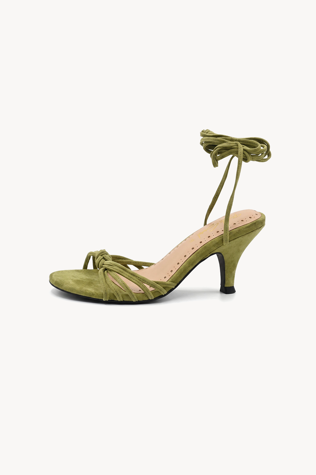 Callisto Lace-Up Sandal, Olive — right