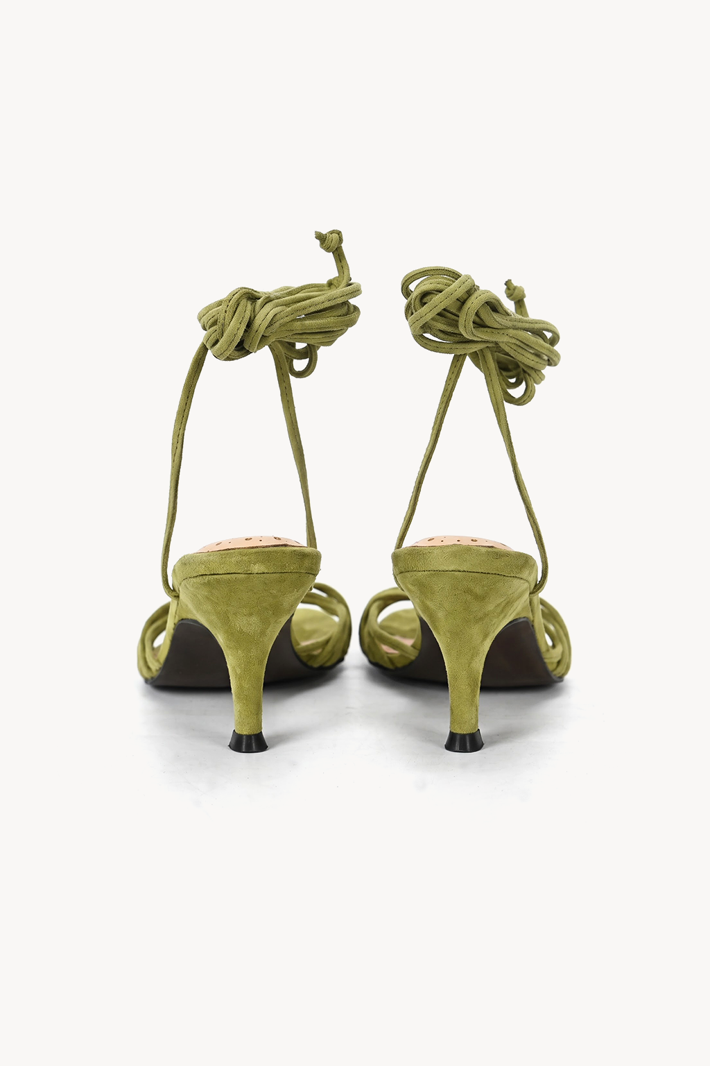 Callisto Lace-Up Sandal, Olive — back