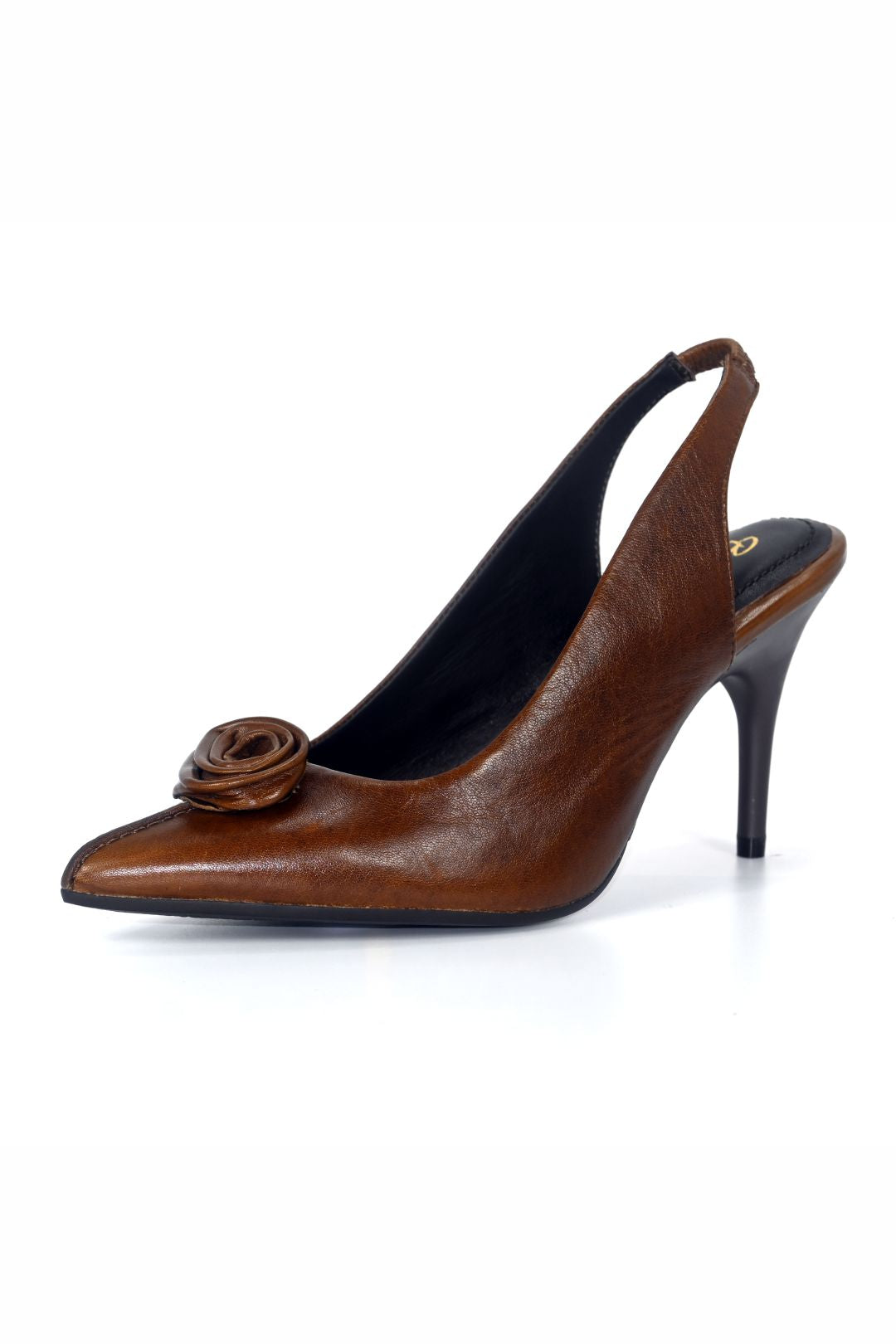 Rosette Slingback, Beige — right
