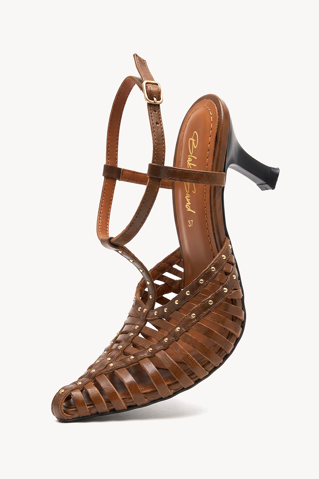 Celestina Studded Sandal, Beige — bend