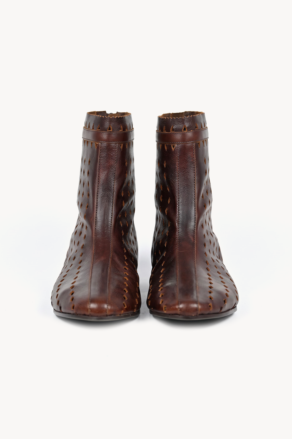 Yekaterina Ankle Boot, Tan — front