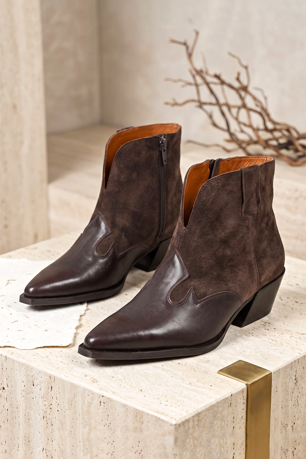Tremaine Western Boot, Brown — main