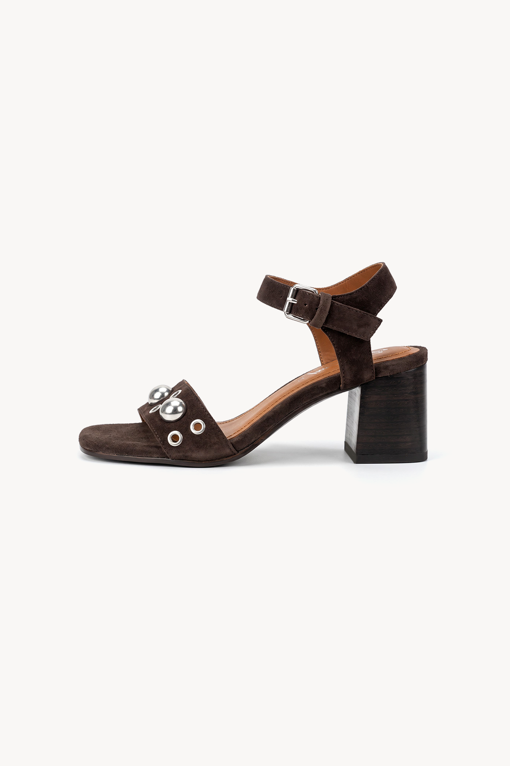 Tacitus Studded Sandal, Brown — right