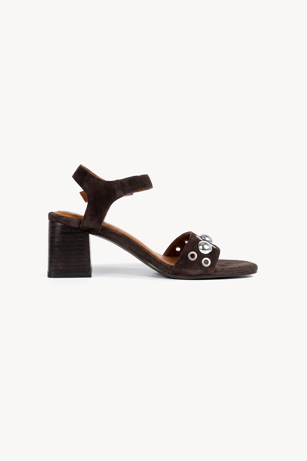 Tacitus Studded Sandal, Brown — left