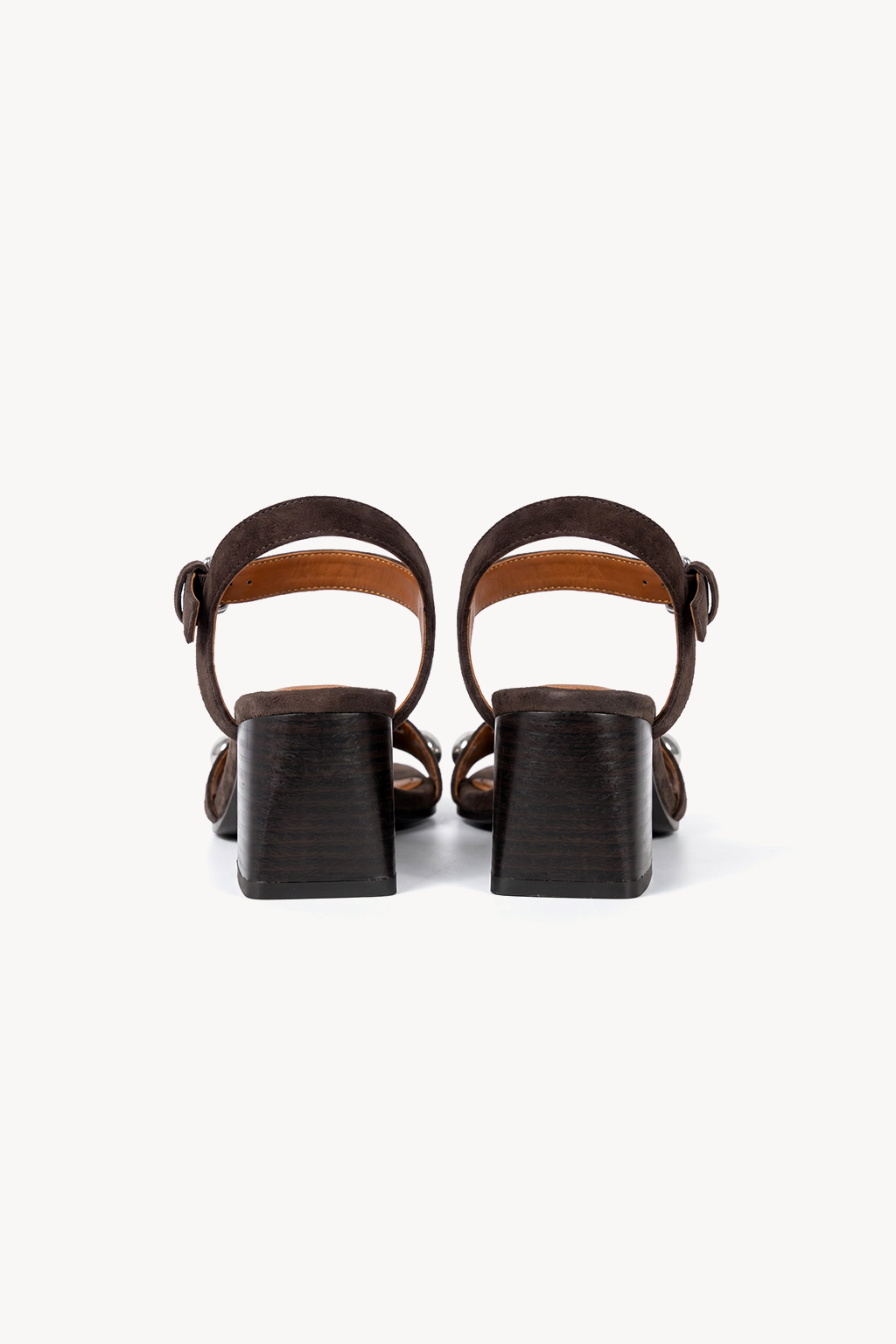 Tacitus Studded Sandal, Brown — back