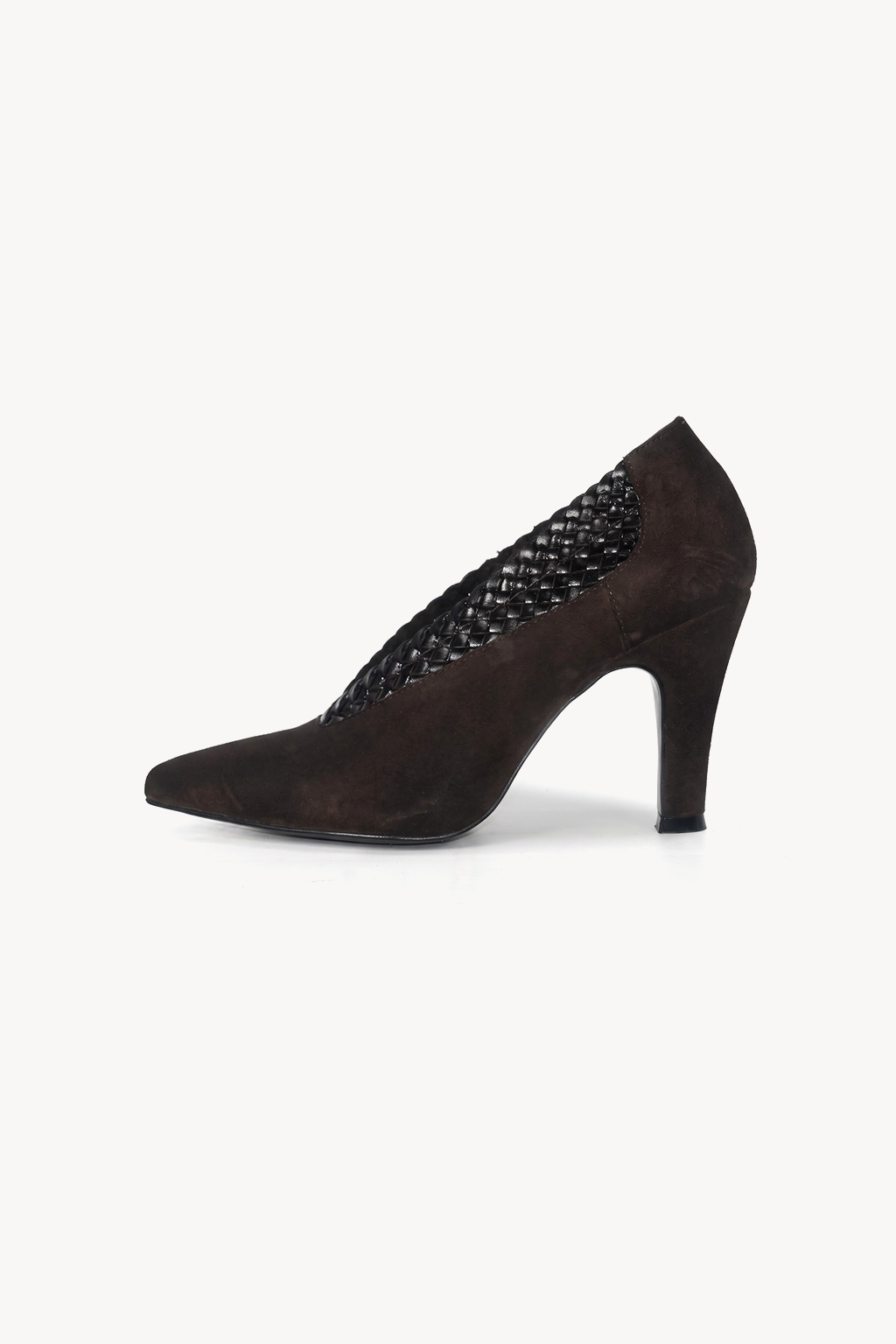 Tarentelle Woven Pump, Brown — right