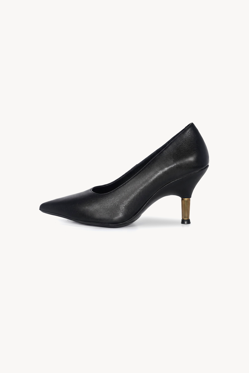 Meridia Pointed Pump, Black — right