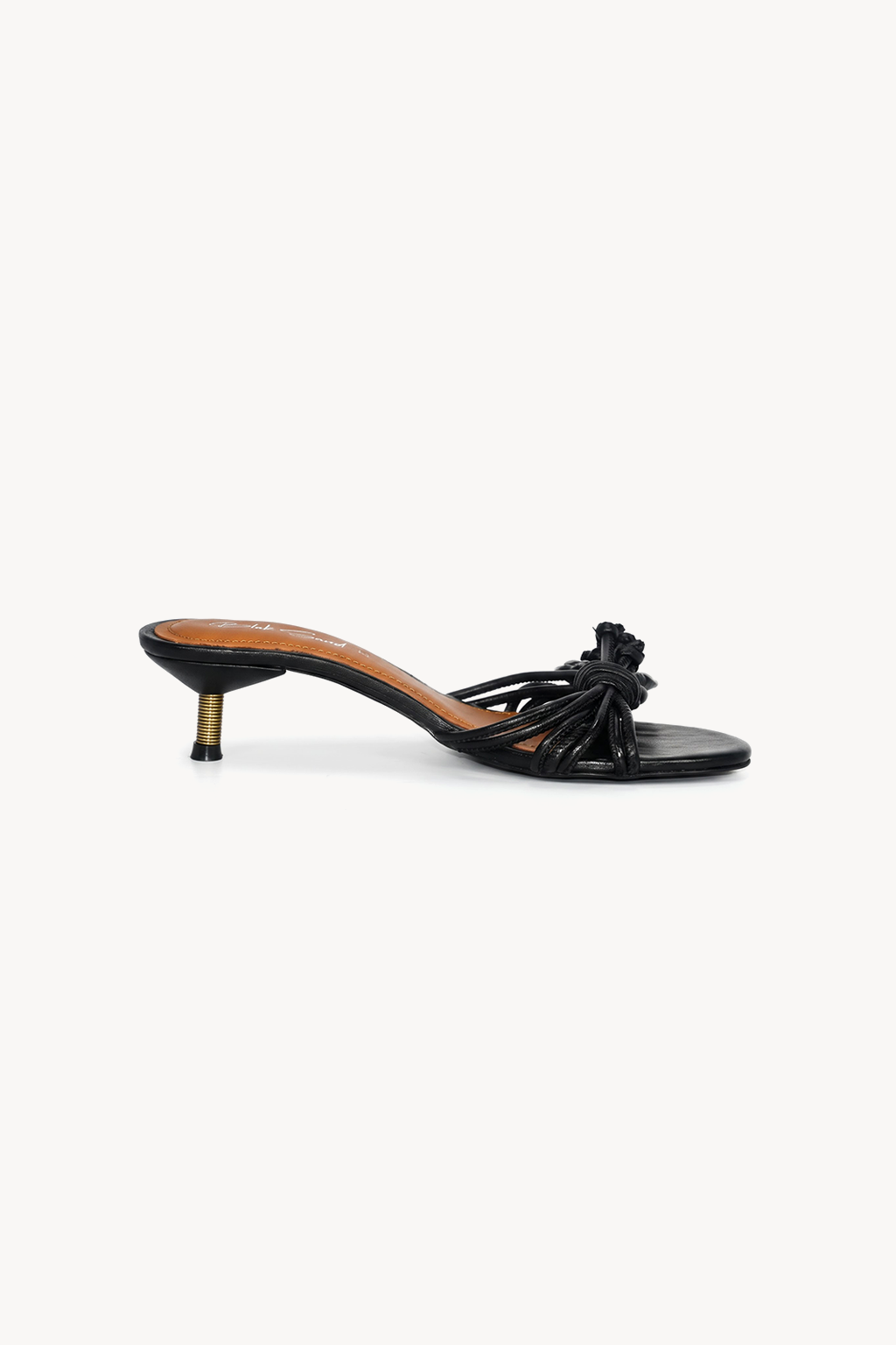 Cascade Knot Mule, Black — left