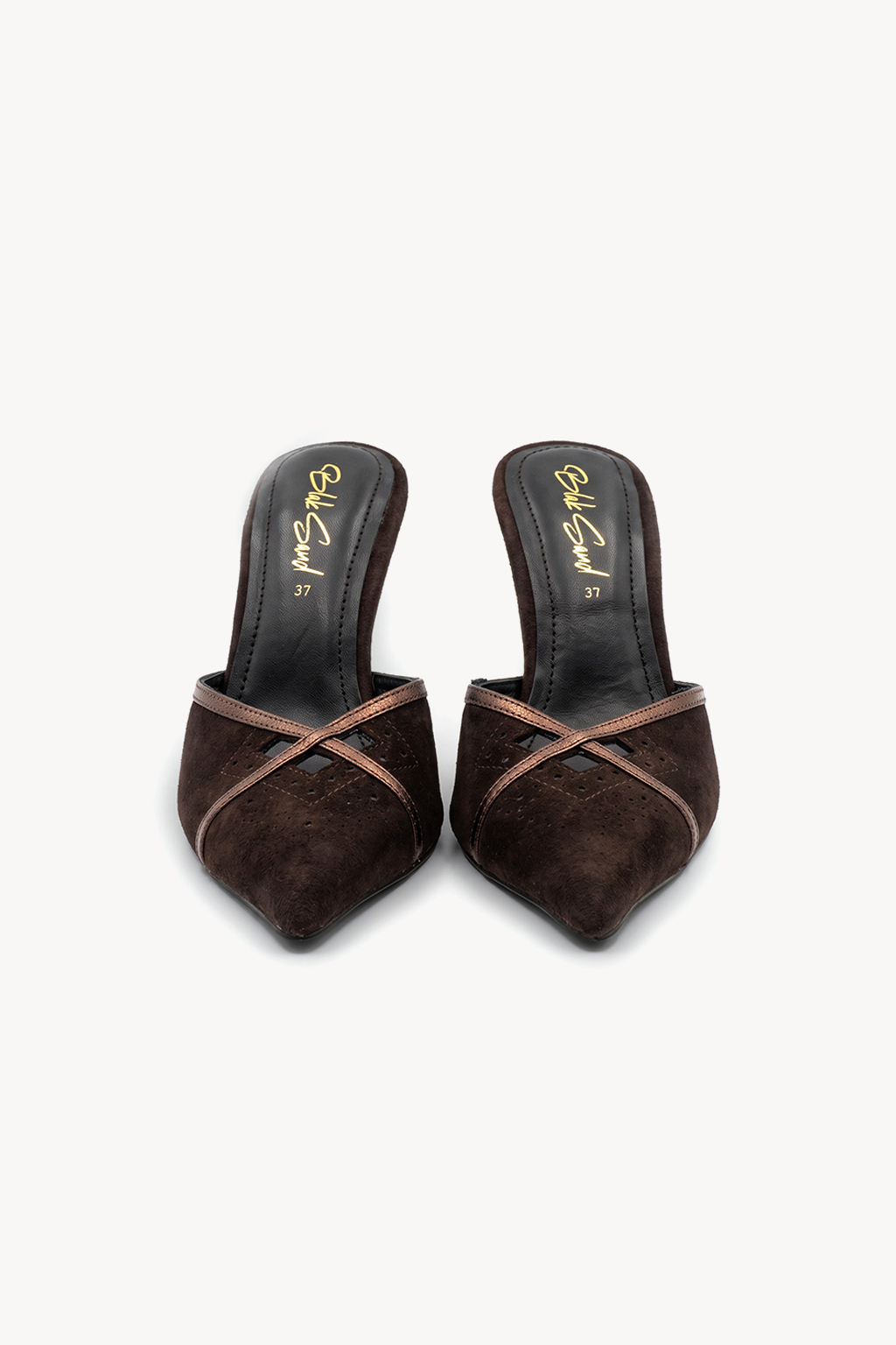 Candid Keyhole Mule, Brown — front