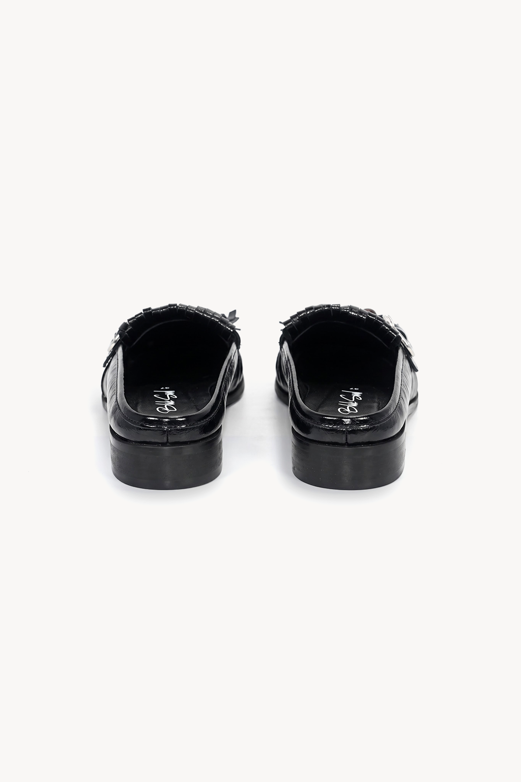 Cordelia Buckled Mule, Black — back