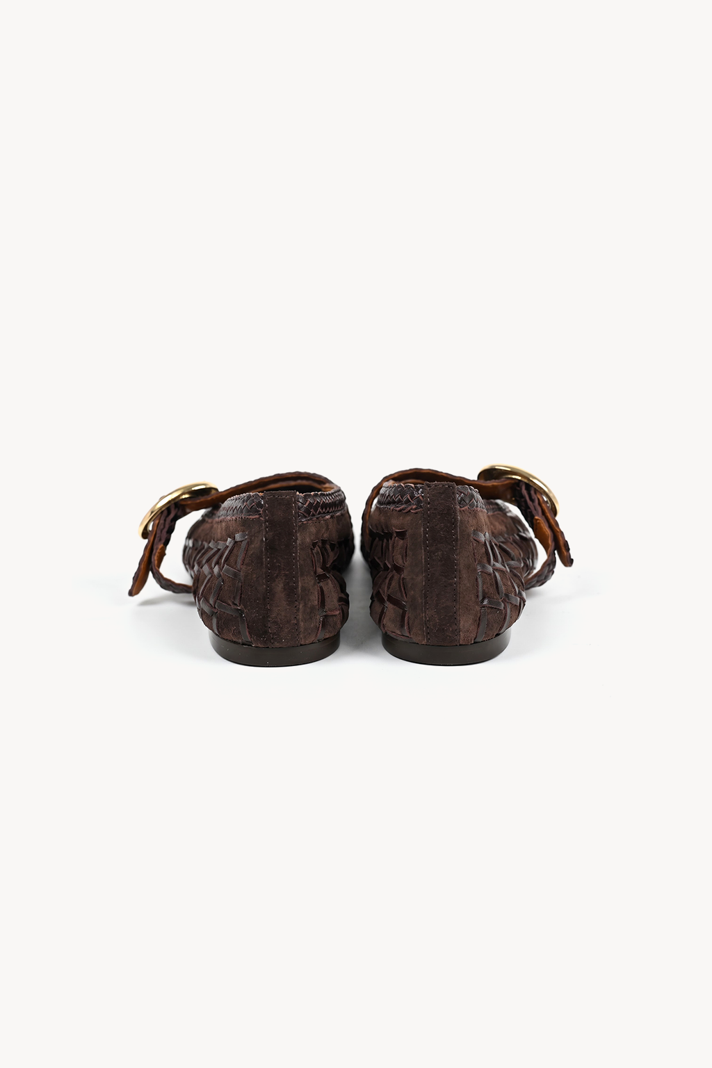 Isolde Woven Loafer, Brown — back