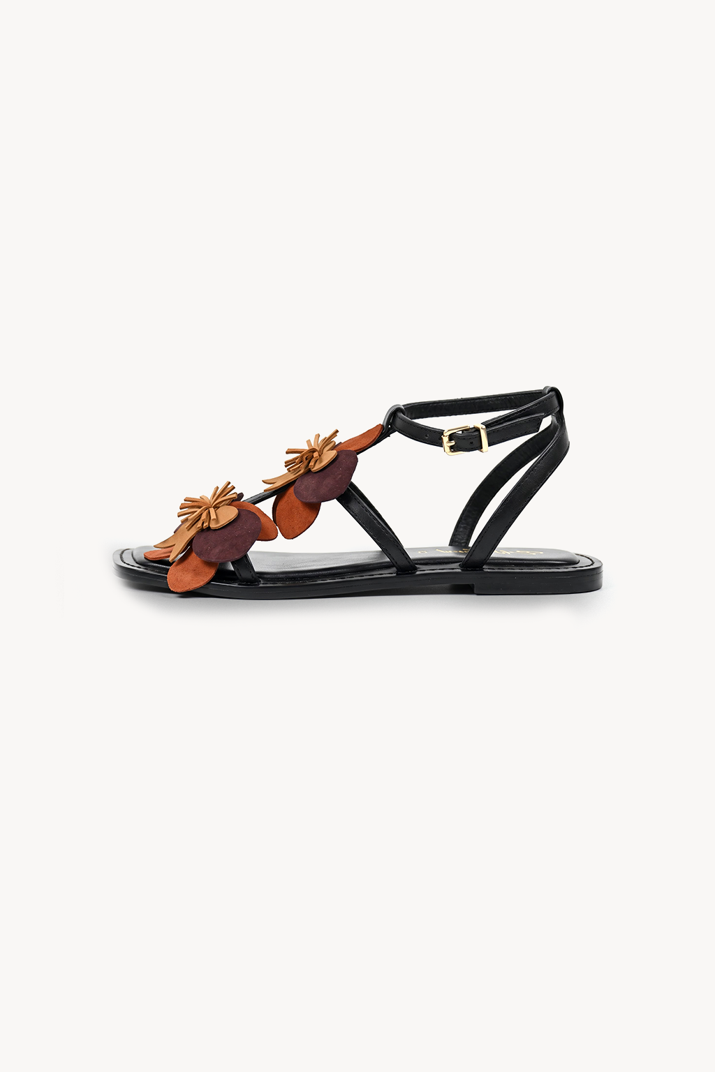 Corsena Strap Sandal, Black — right