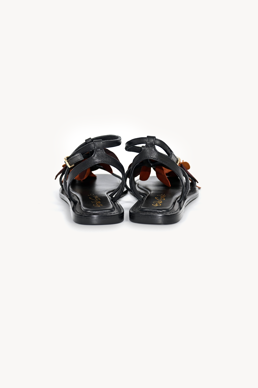 Corsena Strap Sandal, Black — back