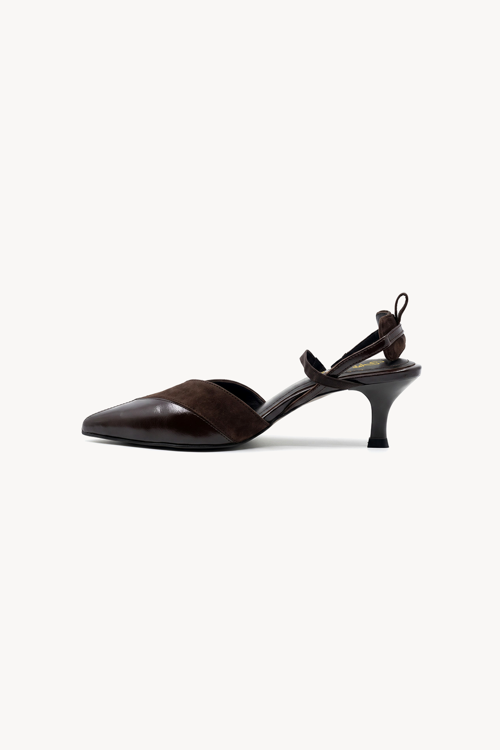 Cassian Ankle Strap Pump, Brown — right