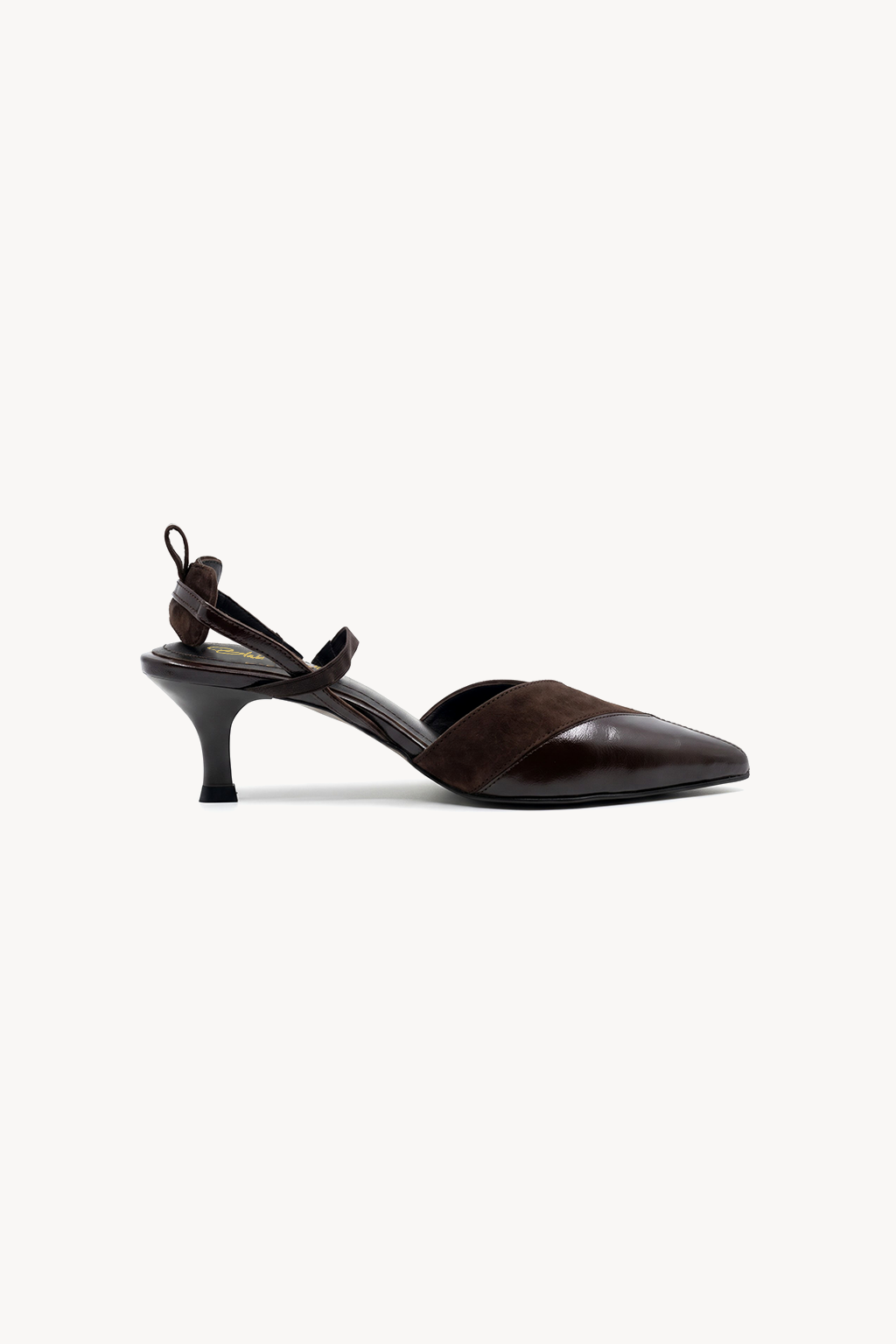 Cassian Ankle Strap Pump, Brown — left