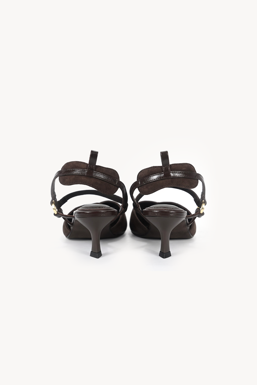 Cassian Ankle Strap Pump, Brown — back