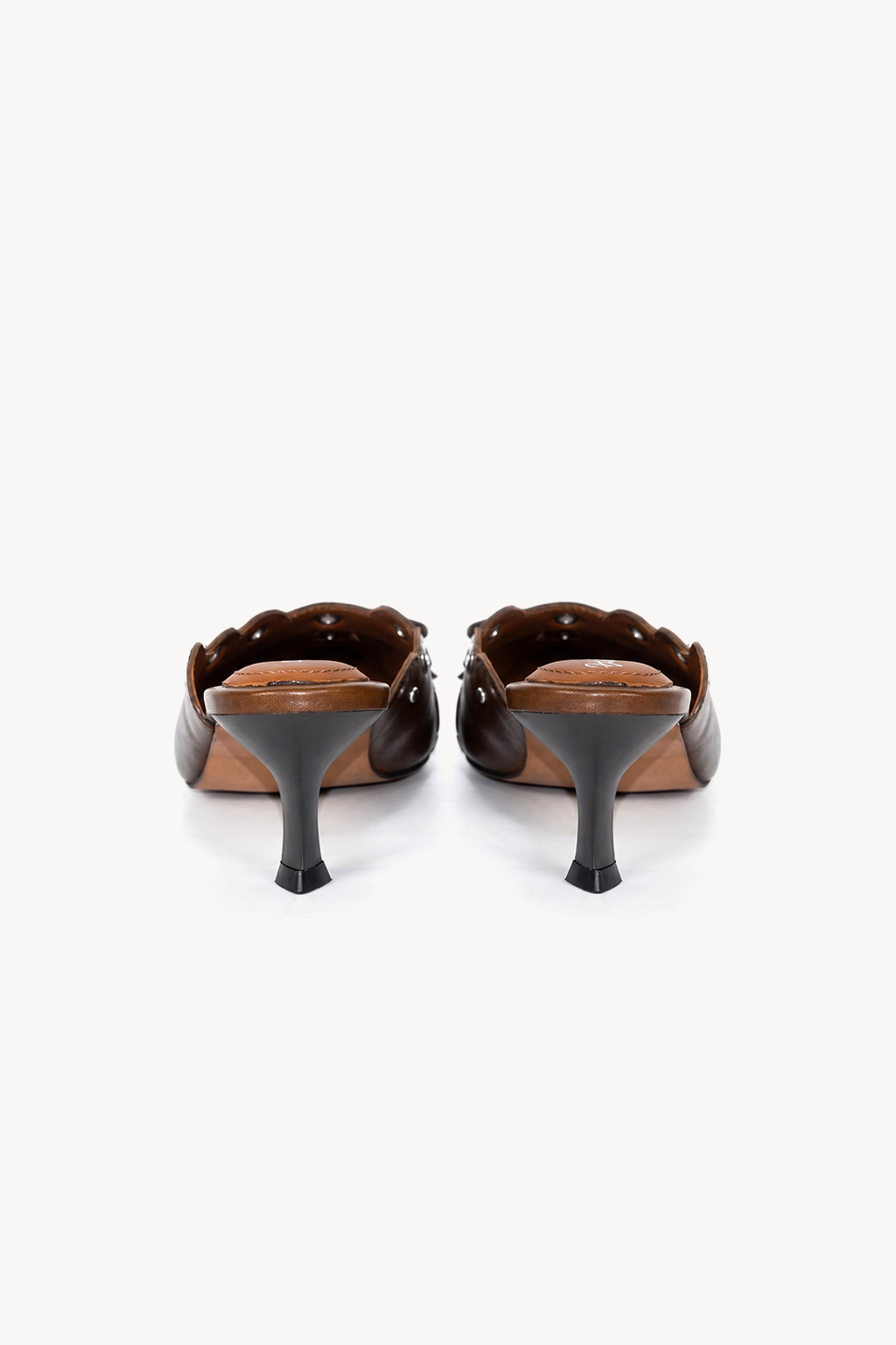 Corsair Eyelet Mule, Beige — back