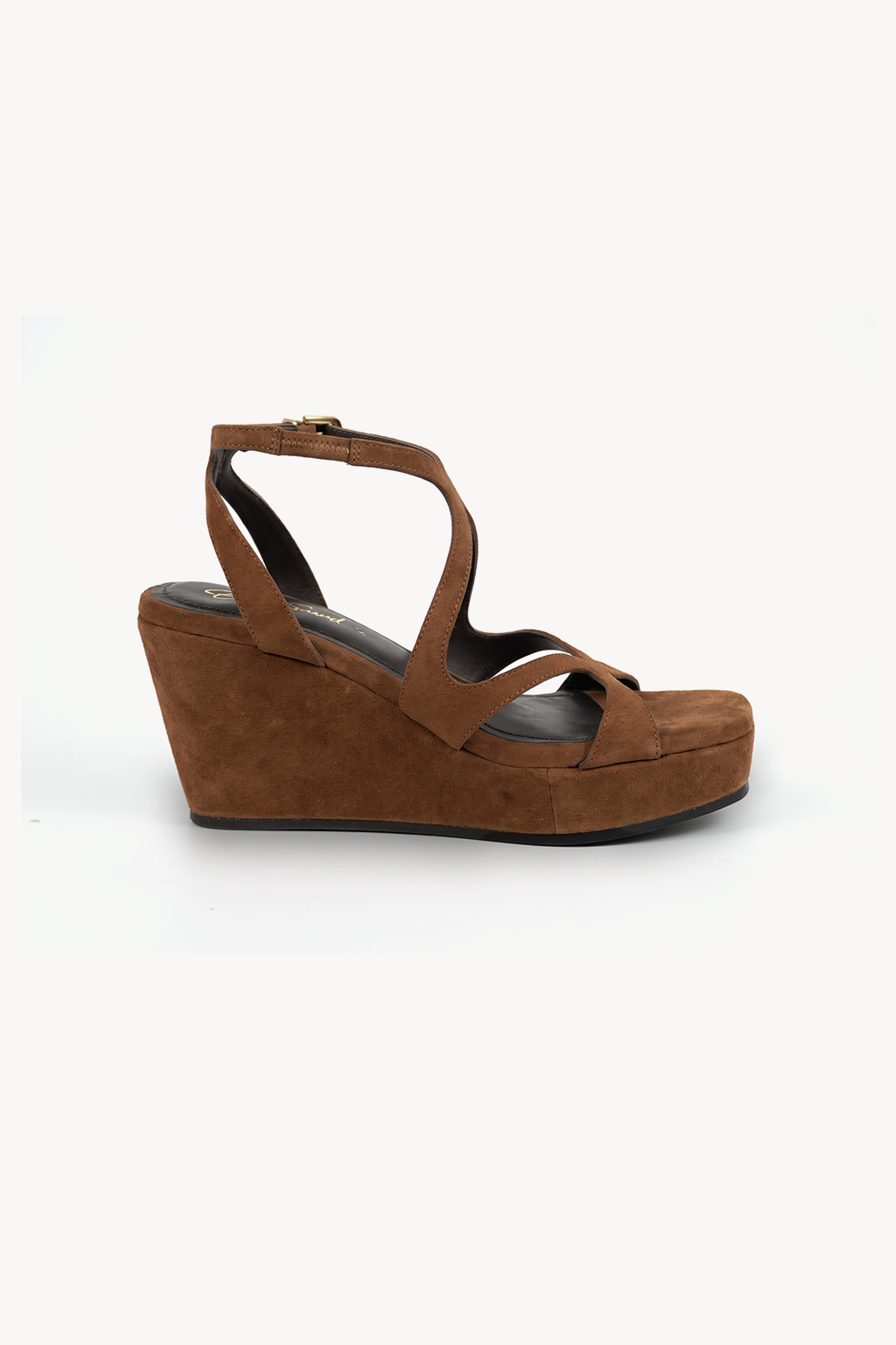 Cascara Wedge Sandal, Tan — left