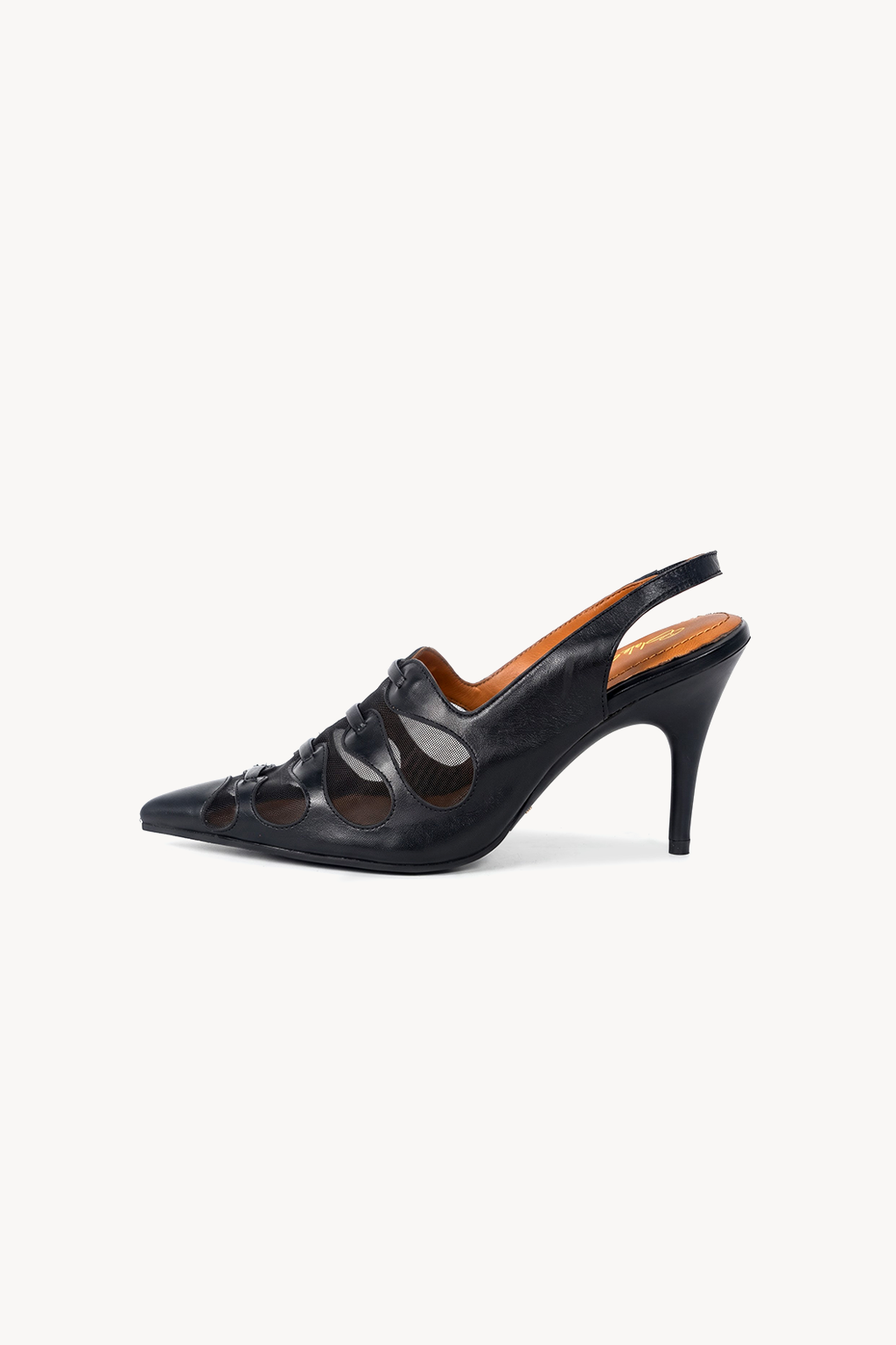 Calandra Slingback Pump, Black — left