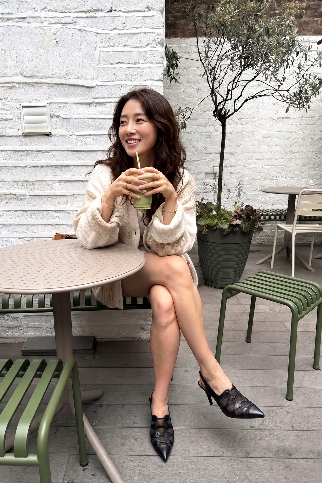 Calandra Slingback Pump, Black — lifestyle