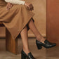 leather loafers women
