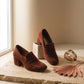 leather loafers women