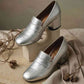 leather loafers women