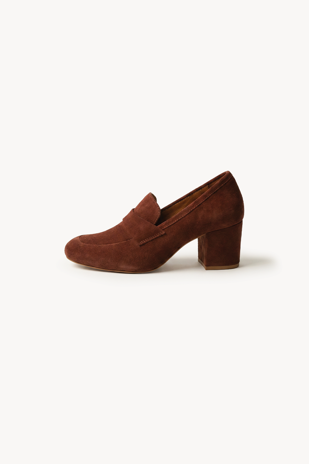 Bellve - Minimal Slip-On Loafers, Maroon — 02 side profile 2