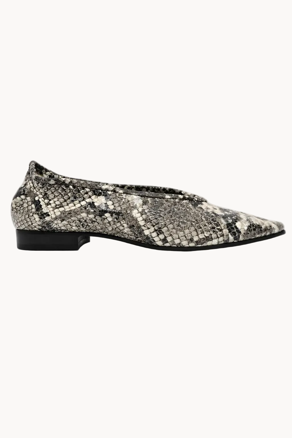 Halo Ballerina, Black-White Snake — 01 side profile
