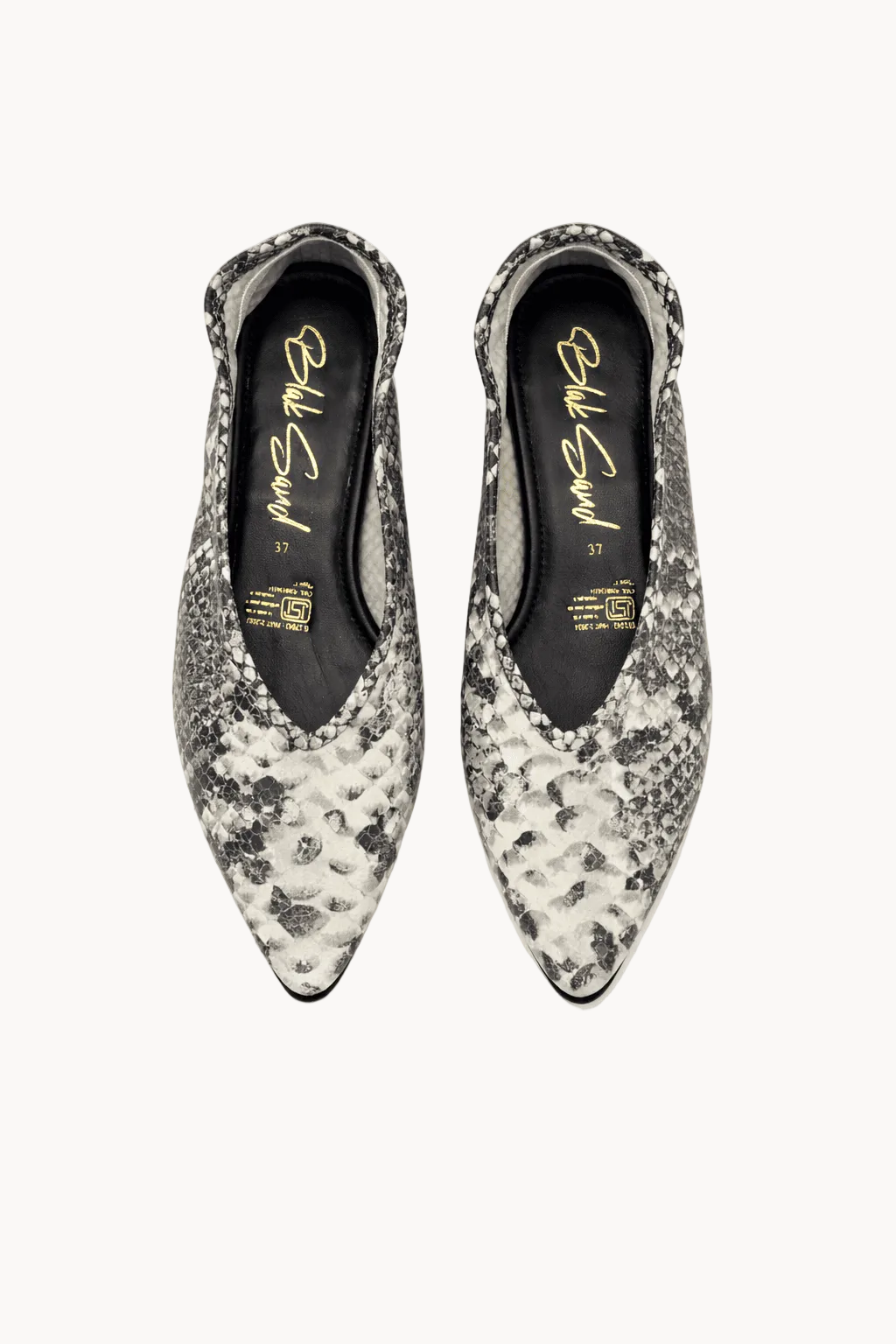 Halo Ballerina, Black-White Snake — 03 three-quarter
