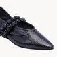 black ballerina shoes