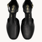 black ballerina shoes