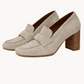 black leather ballet shoes