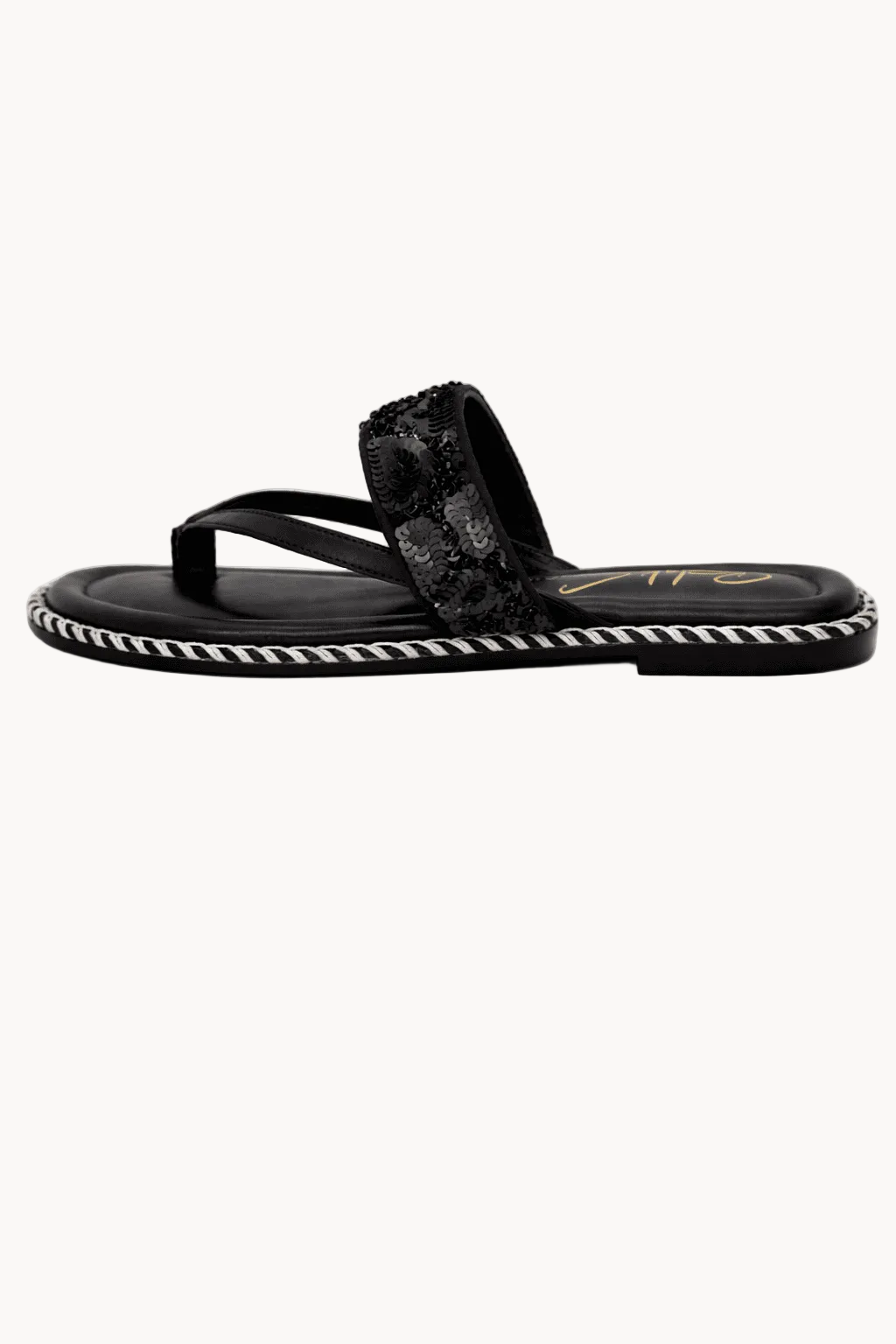 Notte Azzurra Sandal, Black — 02 side profile 2